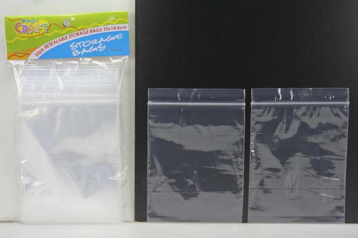 Resealable Bags 145x100mm Seal Pack of 50